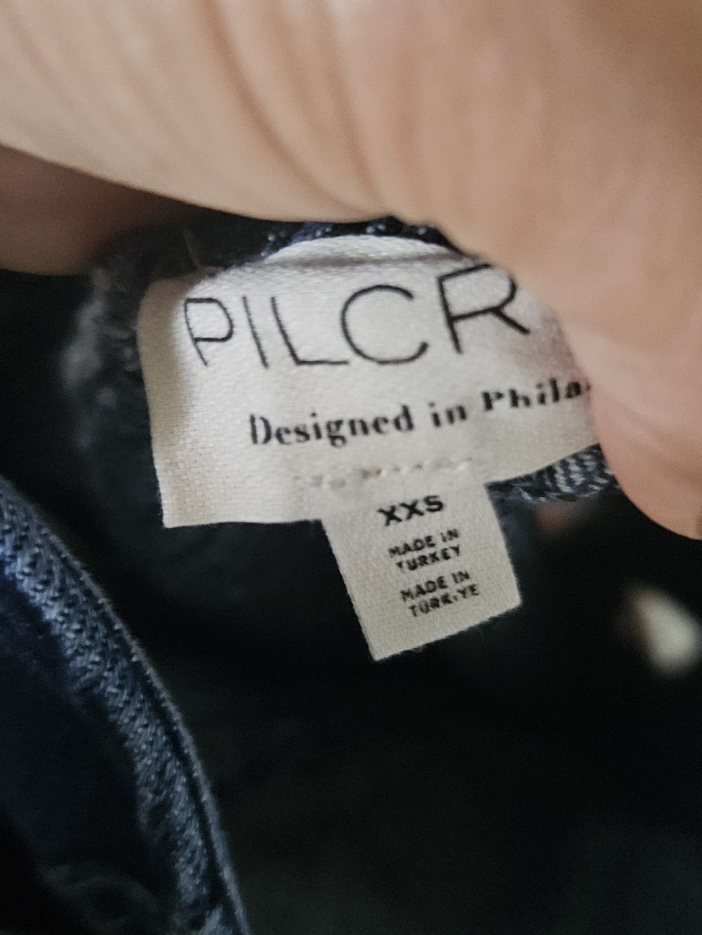 Anthropologie Backless Denim Dress in Dark Blue - Picture 5 of 5